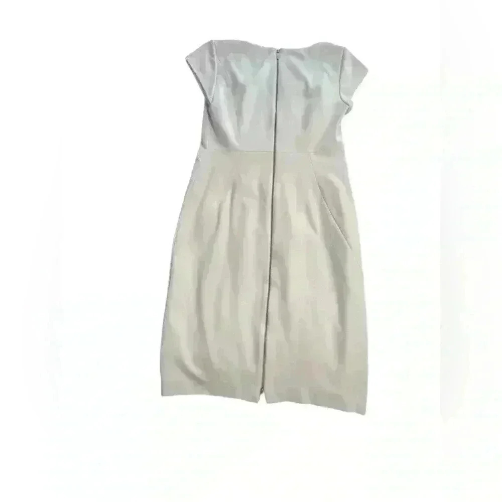 Classiques Entier Women’s size 12 White Pencil Dress. Cap sleeve. Double zip - Picture 7 of 15